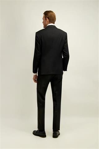 Czarna wełniana marynarka męska - Vitale Barberis Canonico, Super 110's 40453 - 676311