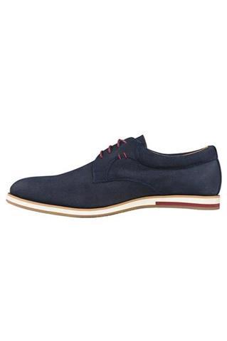 Granatowe perforowane buty casual 73000 - 68711