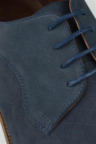 Granatowe derby casual 73020 - 68791