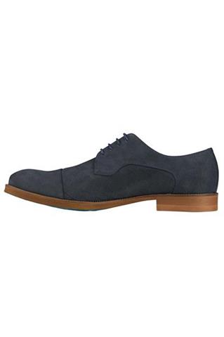 Granatowe derby casual 73020 - 68811
