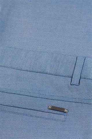 Niebieskie męskie spodnie Chinos Prato Blue 64919 - 73441