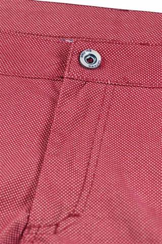 Czerwone spodnie męskie chino w mikro wzór 64149 - 77371