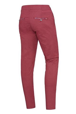Czerwone spodnie męskie chino w mikro wzór 64149 - 77381