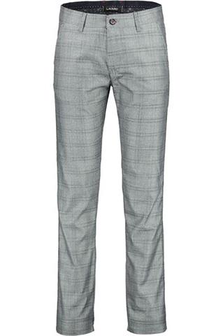 Szare spodnie w kratę chinos 64519 - 79001