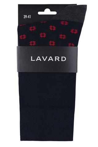 Granatowe skarpety w kwiaty 72867 - 8531