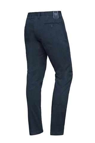 Granatowe spodnie w kratę Chinos PBT 60118 - 8721