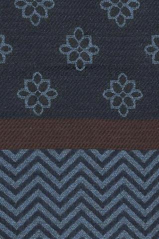 Granatowy szal w kwiaty Lavard Gold 72998 - 88031