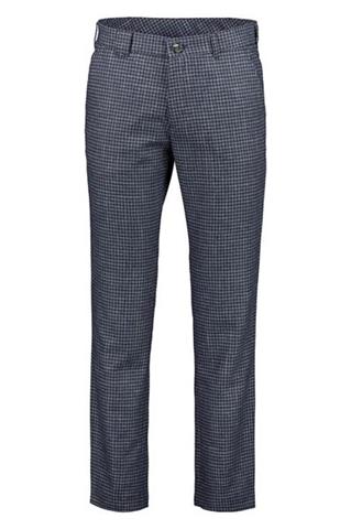 Granatowe spodnie w kratkę Chinos Gulio 60883 - 89951