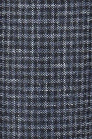 Granatowe spodnie w kratkę Chinos Gulio 60883 - 89961