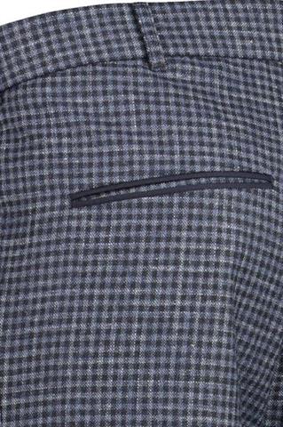 Granatowe spodnie w kratkę Chinos Gulio 60883 - 89971