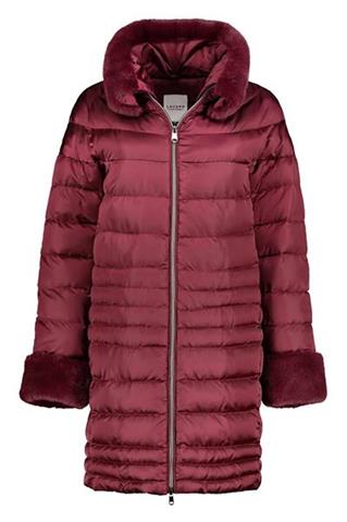 Pikowana kurtka damska z futerkiem 84094 - 90191