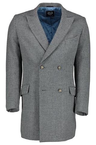 Wełniany płaszcz dwurzędowy męski 20729 - 90501