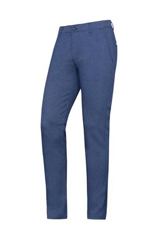 Niebieskie spodnie ze strukturą Chinos London 64492 - 9461