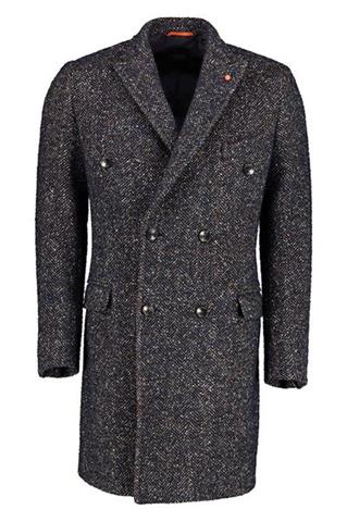 Granatowy płaszcz męski Avezzano Pardo 22026 - 94971