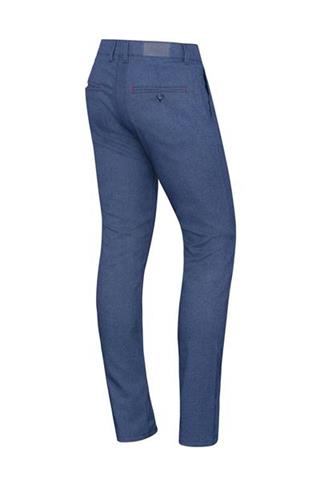 Niebieskie spodnie ze strukturą Chinos London 64492 - 9501