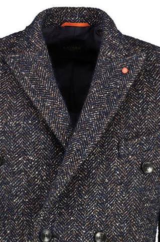 Granatowy płaszcz męski Avezzano Pardo 22026 - 95011