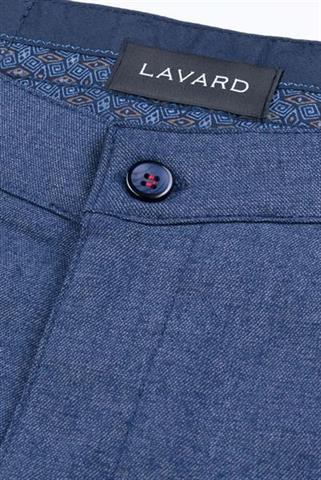 Niebieskie spodnie ze strukturą Chinos London 64492 - 9511