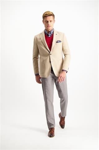 Beżowa marynarka męska casual Donato Spina 46011 - 95231