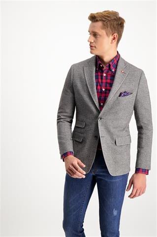 Marynarka męska w Pepitkę Amalfi Luigi 46029 - 95591