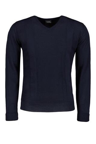 Granatowy sweter męski V-Neck 73810 - 96421