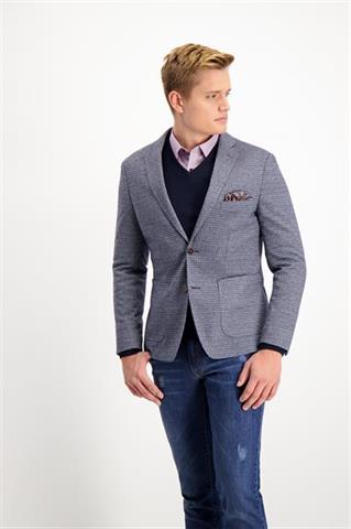 Granatowy sweter męski V-Neck 73810 - 96441