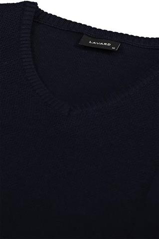 Granatowy sweter męski V-Neck 73810 - 96461