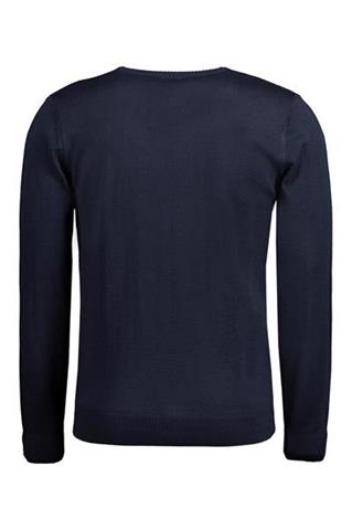 Granatowy sweter męski V-Neck 73810 - 96471