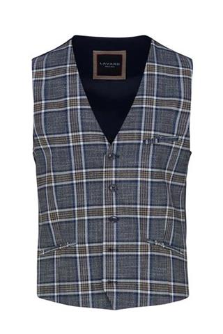 Granatowa kamizelka w kratę 10088 - 96651