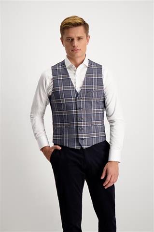 Granatowa kamizelka w kratę 10088 - 96661