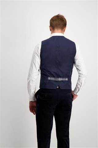 Granatowa kamizelka w kratę 10088 - 96671