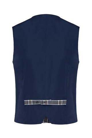 Granatowa kamizelka w kratę 10088 - 96711