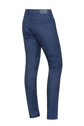 Granatowe spodnie w pepitkę Chinos London 64512 - 9681