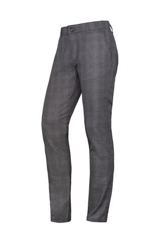 Szare spodnie w kratę chinos 64513 - 9701
