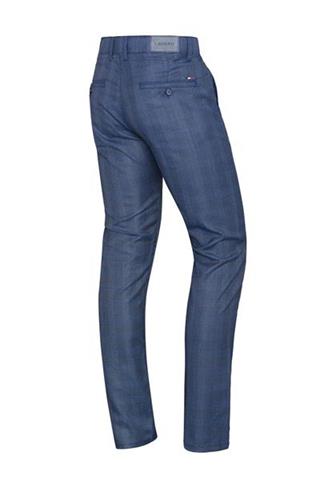 Niebieskie spodnie w kratę Chinos London 64514 - 9801
