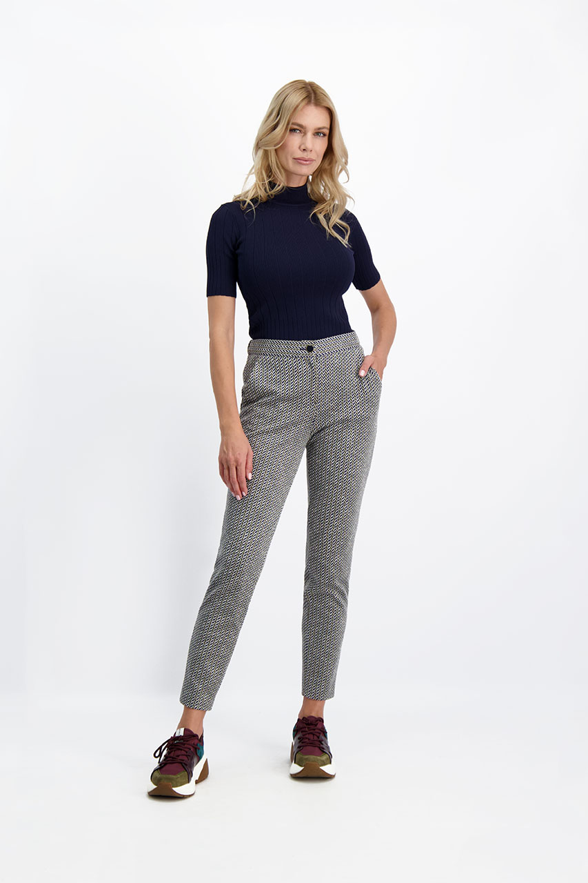 Szare garniturowe spodnie 86137