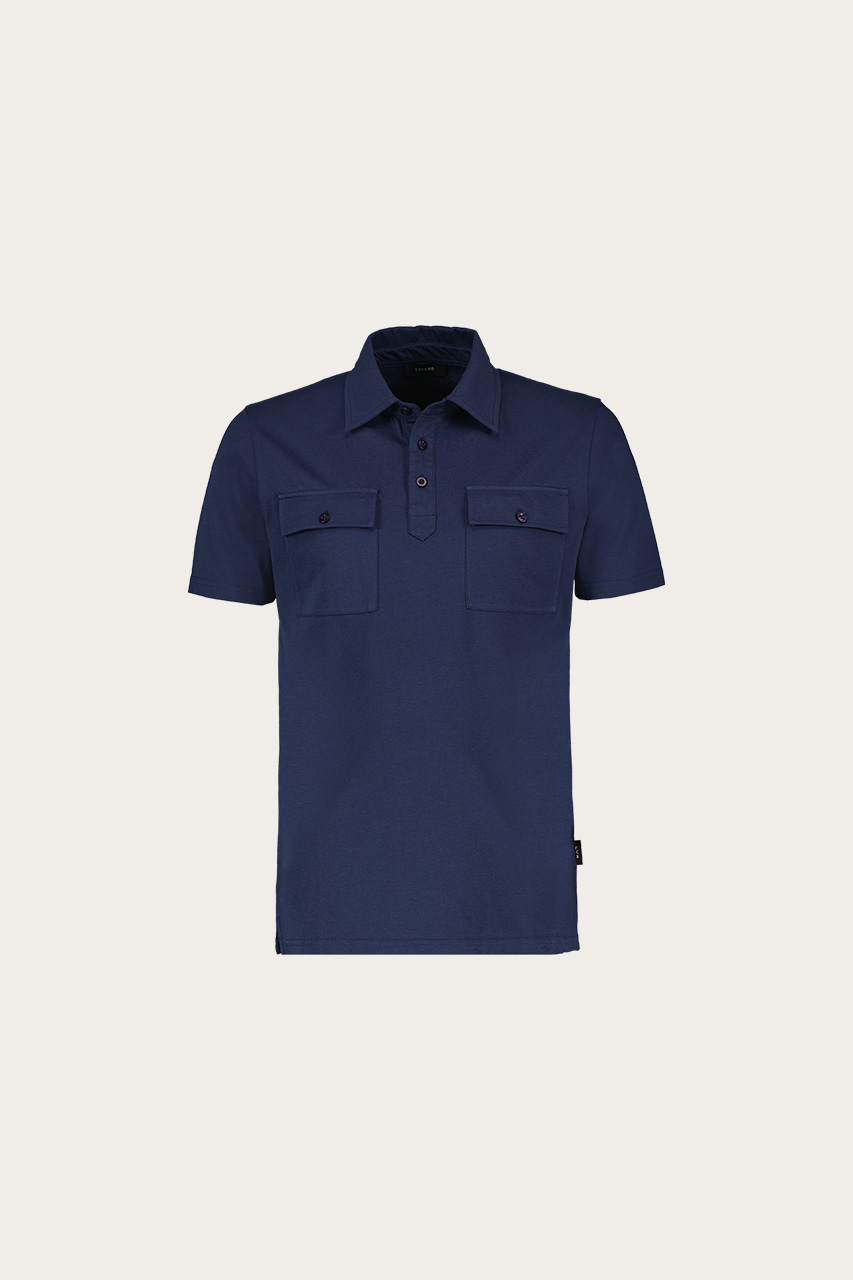 Granatowe polo męskie 74138