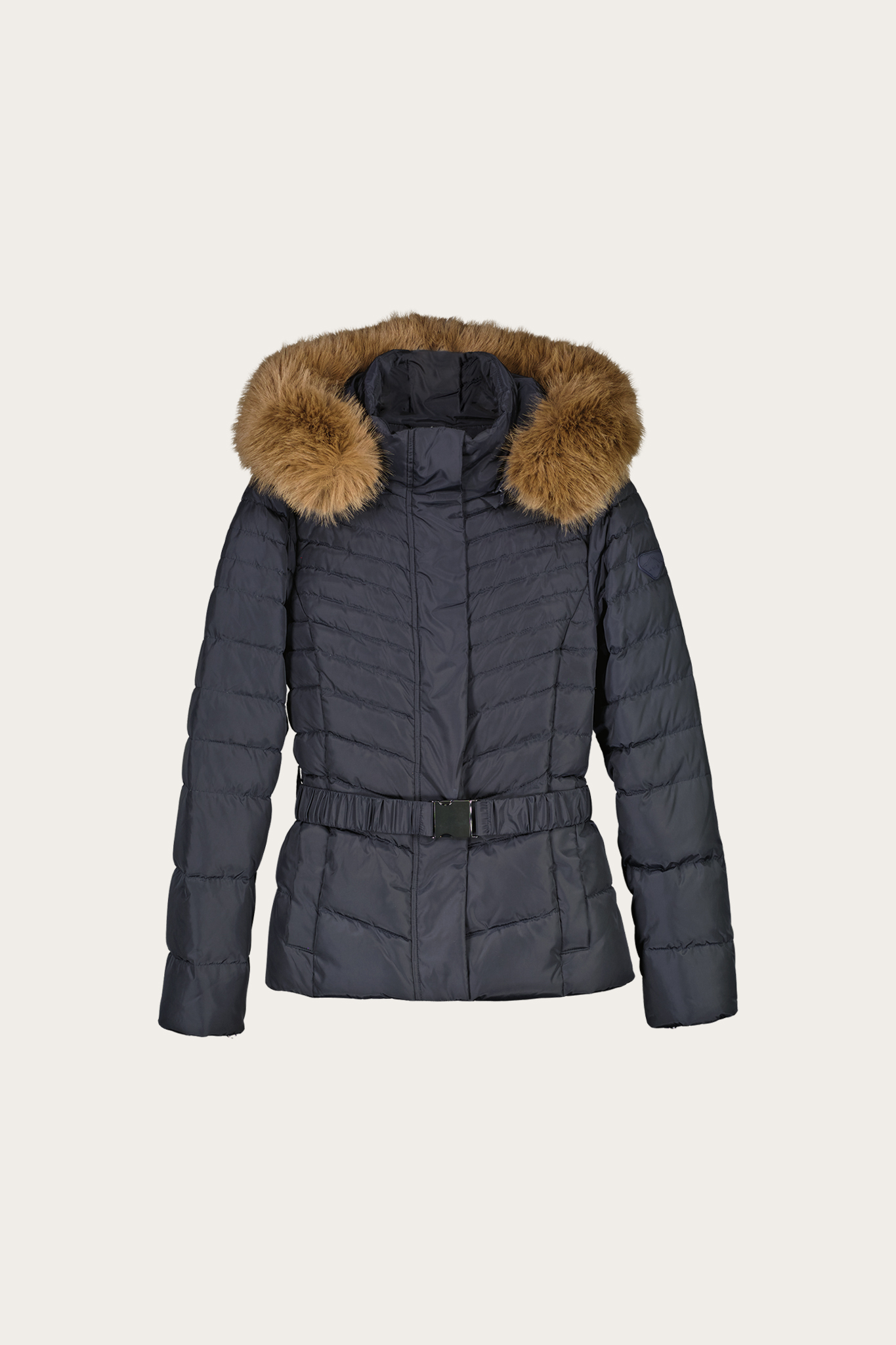 Granatowa pikowana kurtka damska 86559