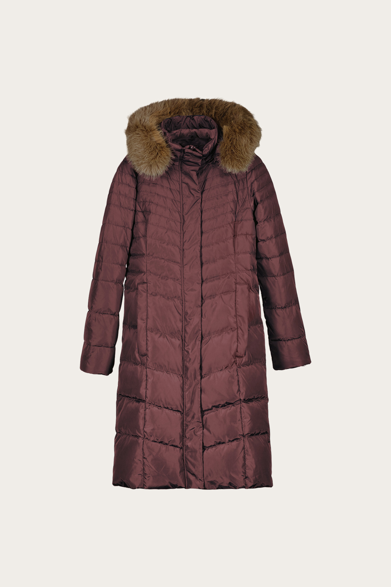 Puchowy płaszcz pikowany 86557