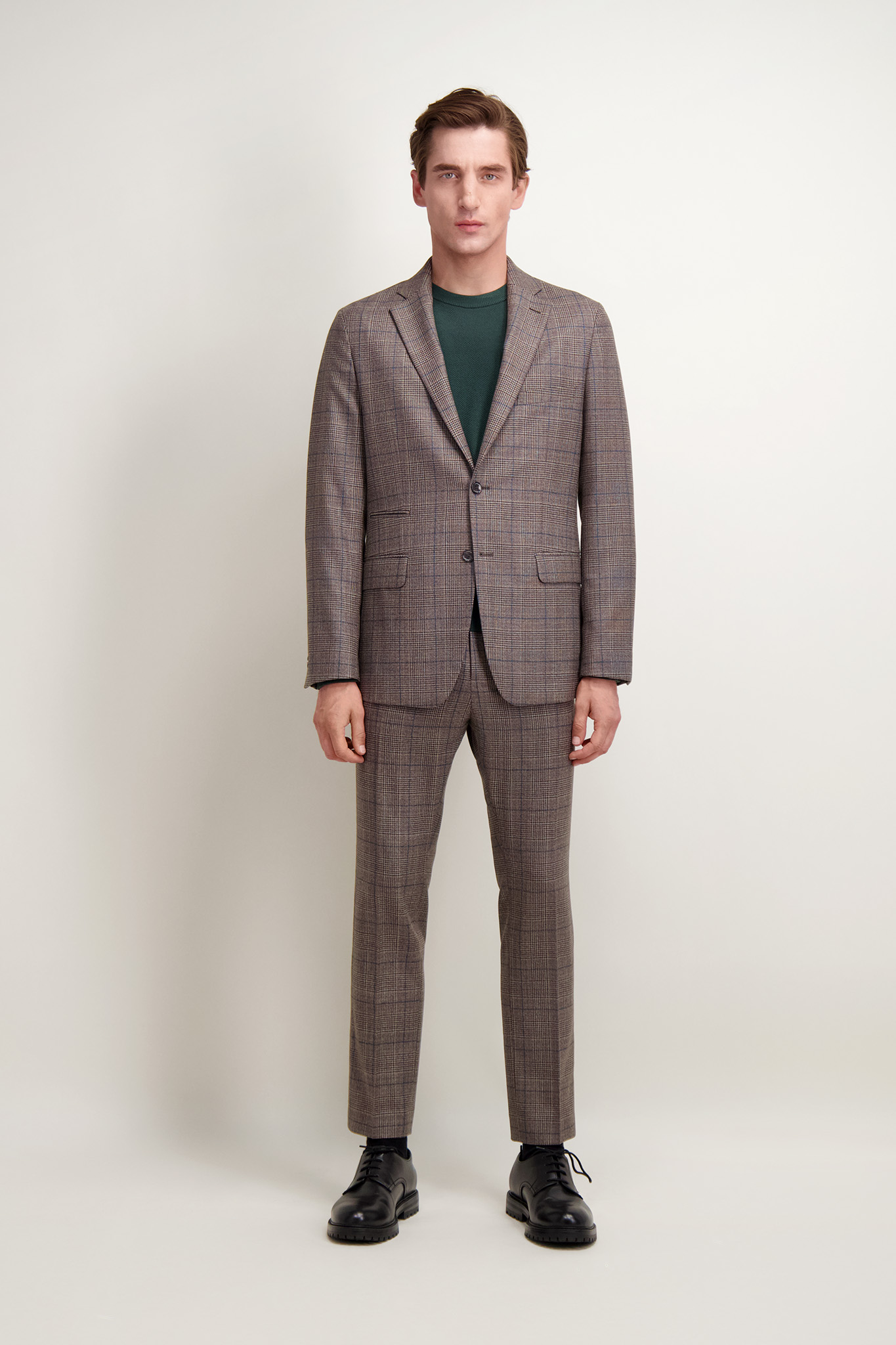 Męska wełniana marynarka jednorzędowa od garnituru 46414