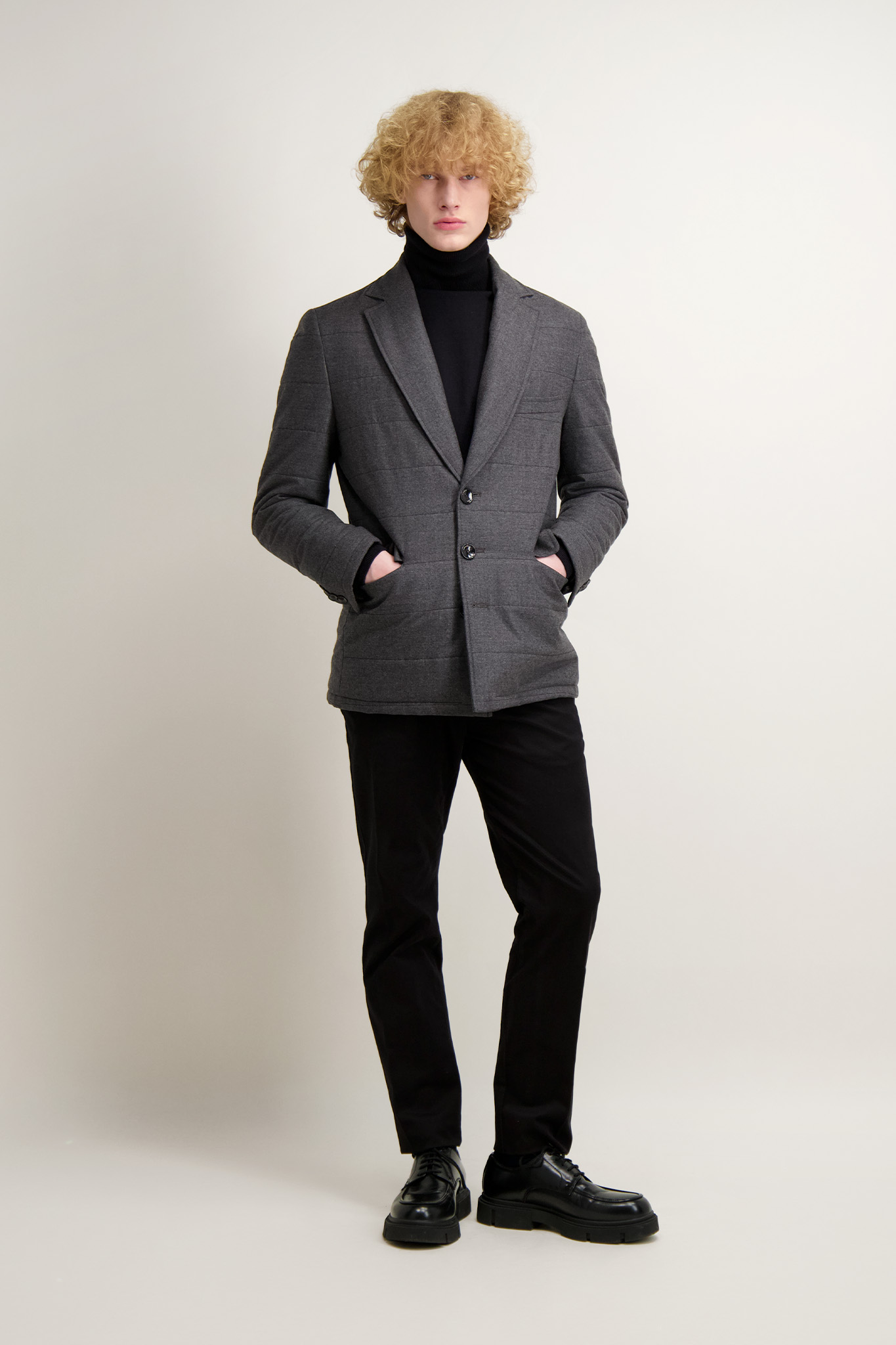 Kurtka męska z wełną i kaszmirem 29964