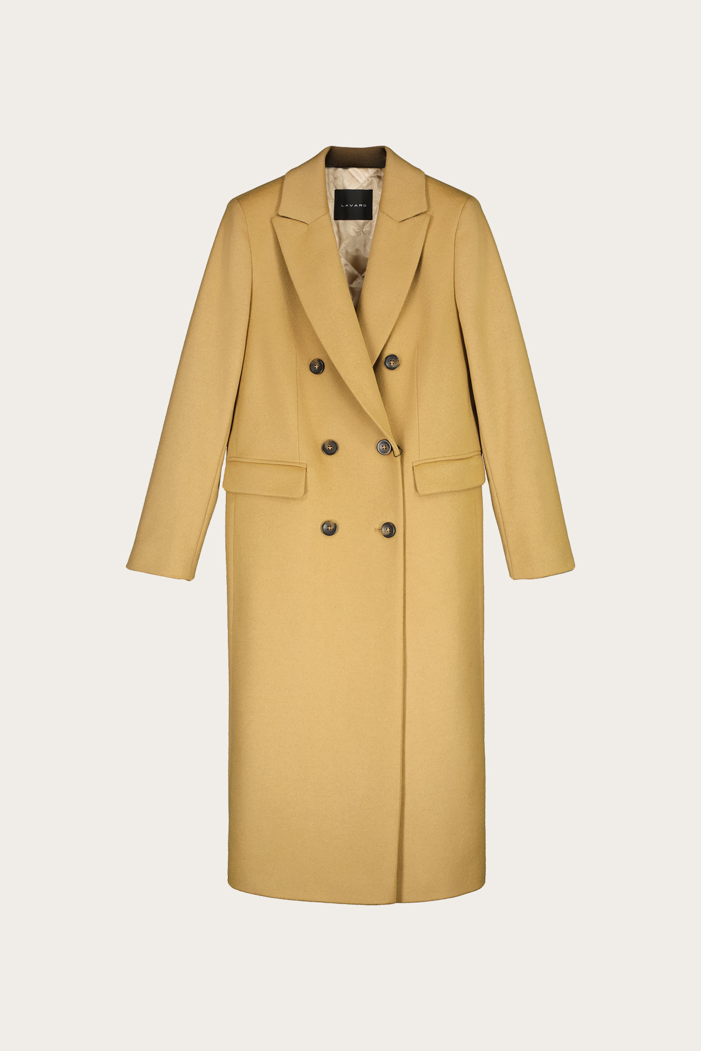 Camelowy płaszcz z kaszmirem 86674