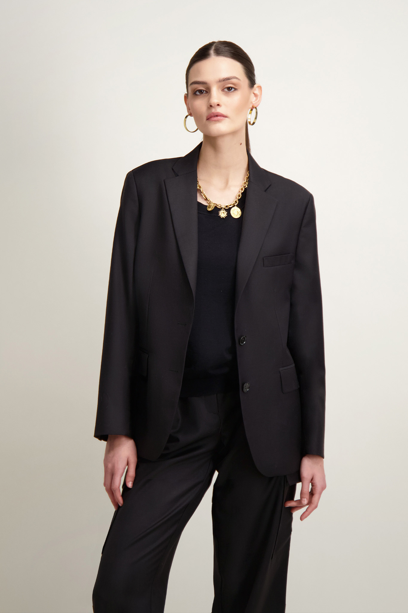 Czarna marynarka damska 86870