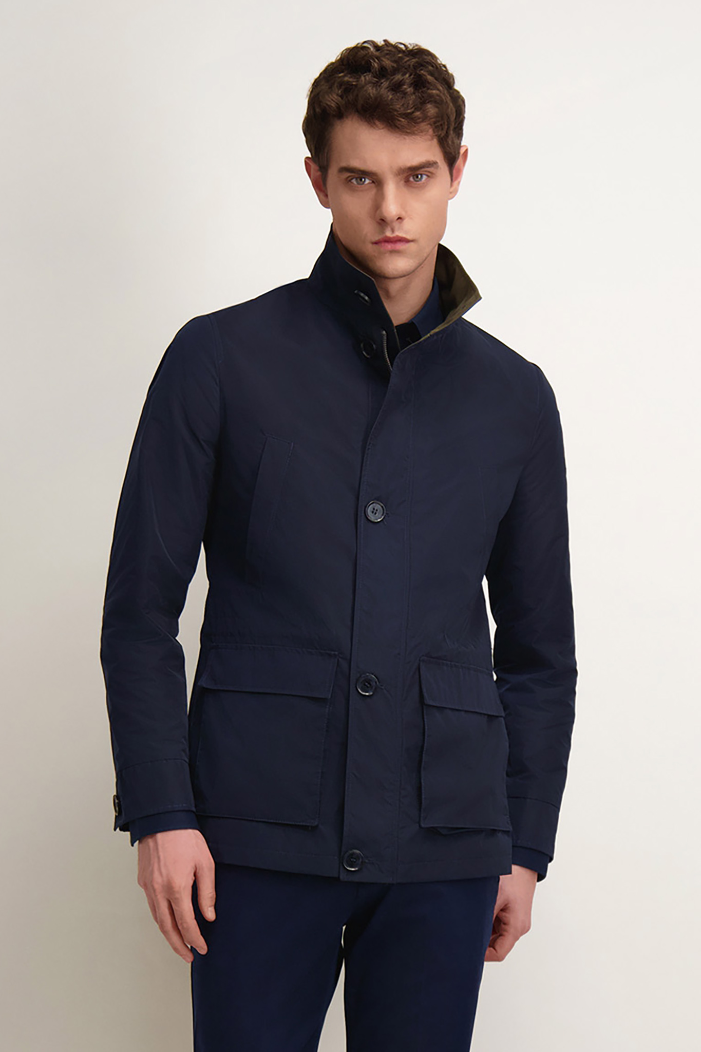 Granatowa kurtka męska 13106