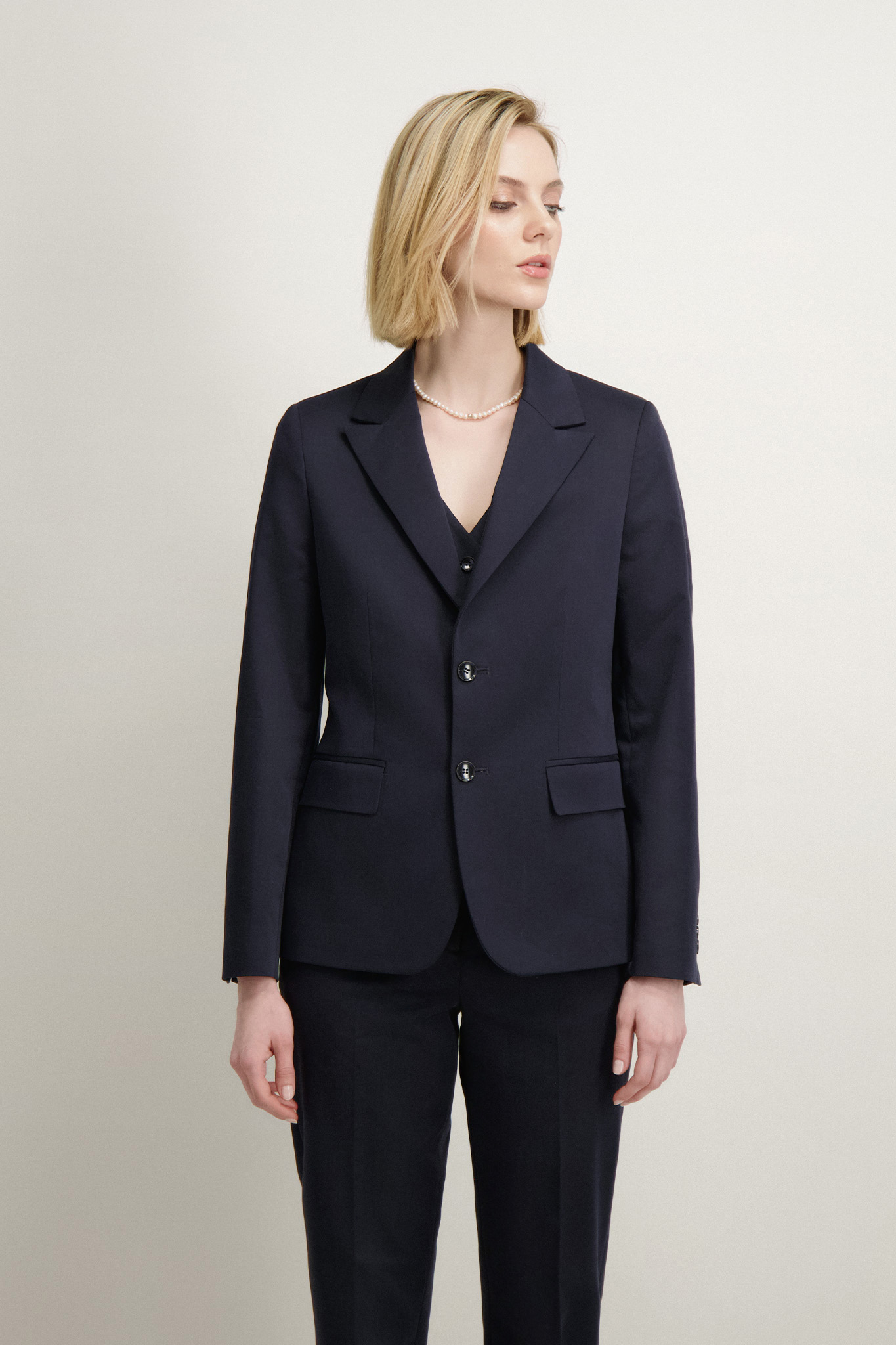 Granatowa marynarka damska 86906
