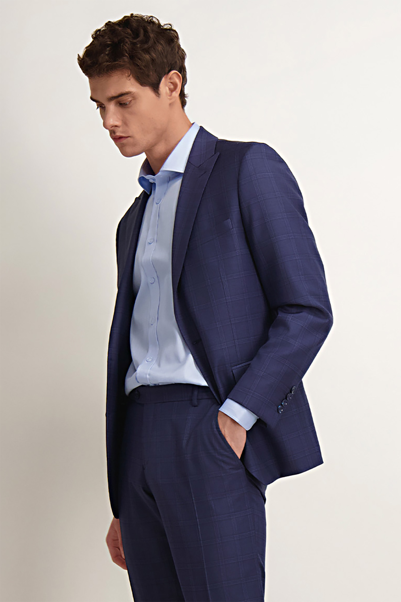 Marynarka z wełny 130's 45285