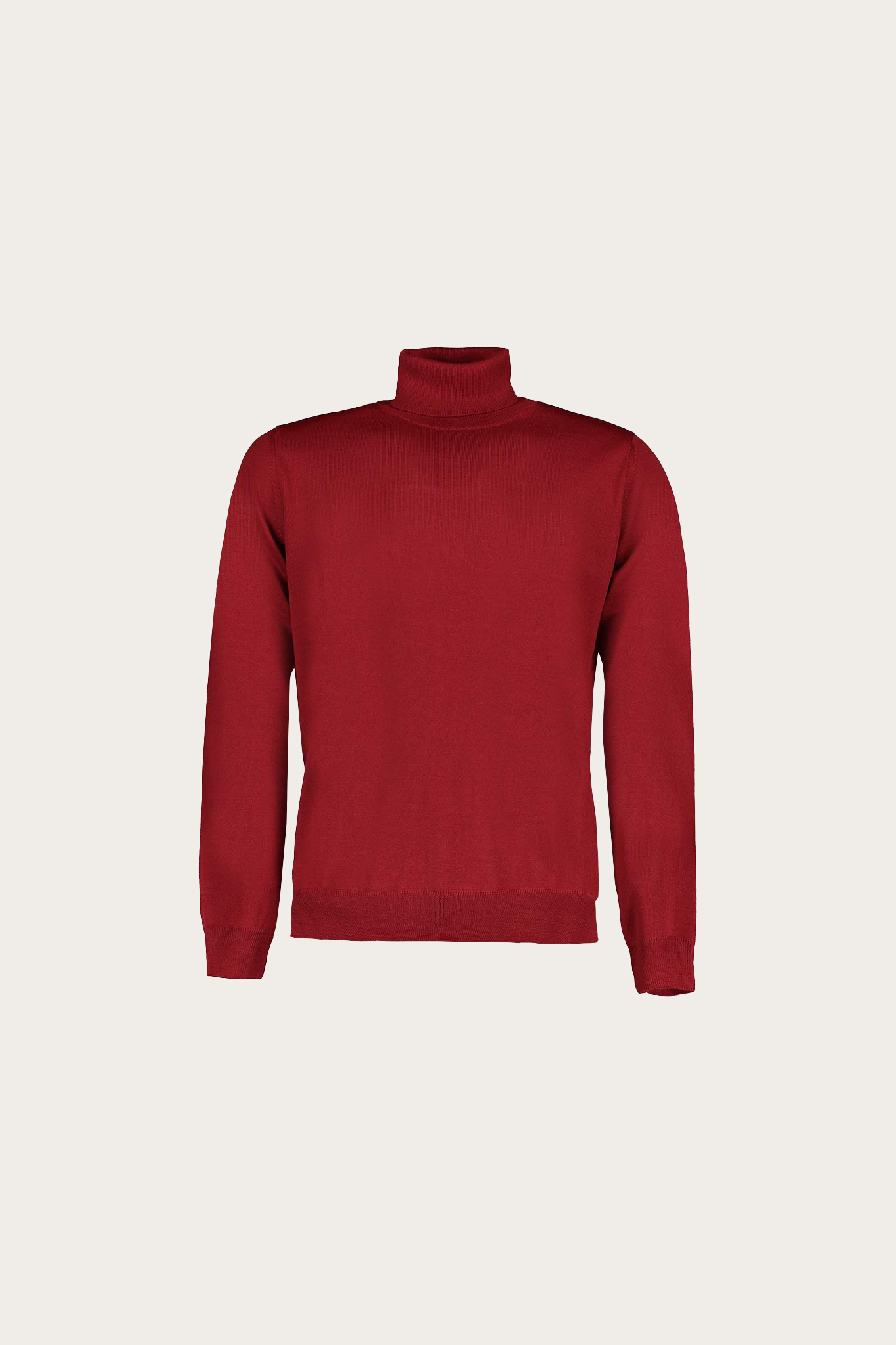 Bordowy golf męski z wełną 73924