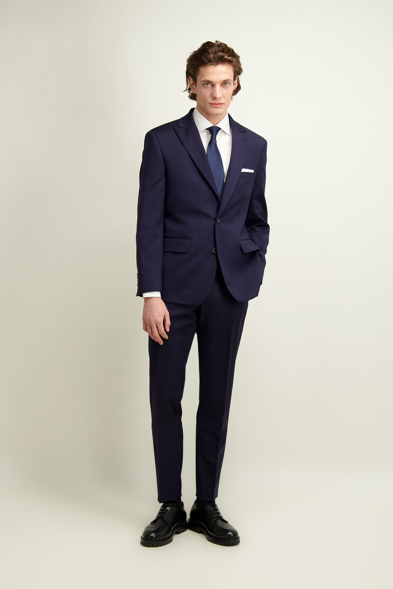 Garnitur męski z wełny 110's