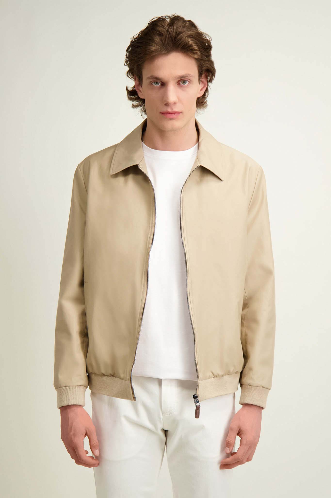 Beżowa kurtka męska 13127