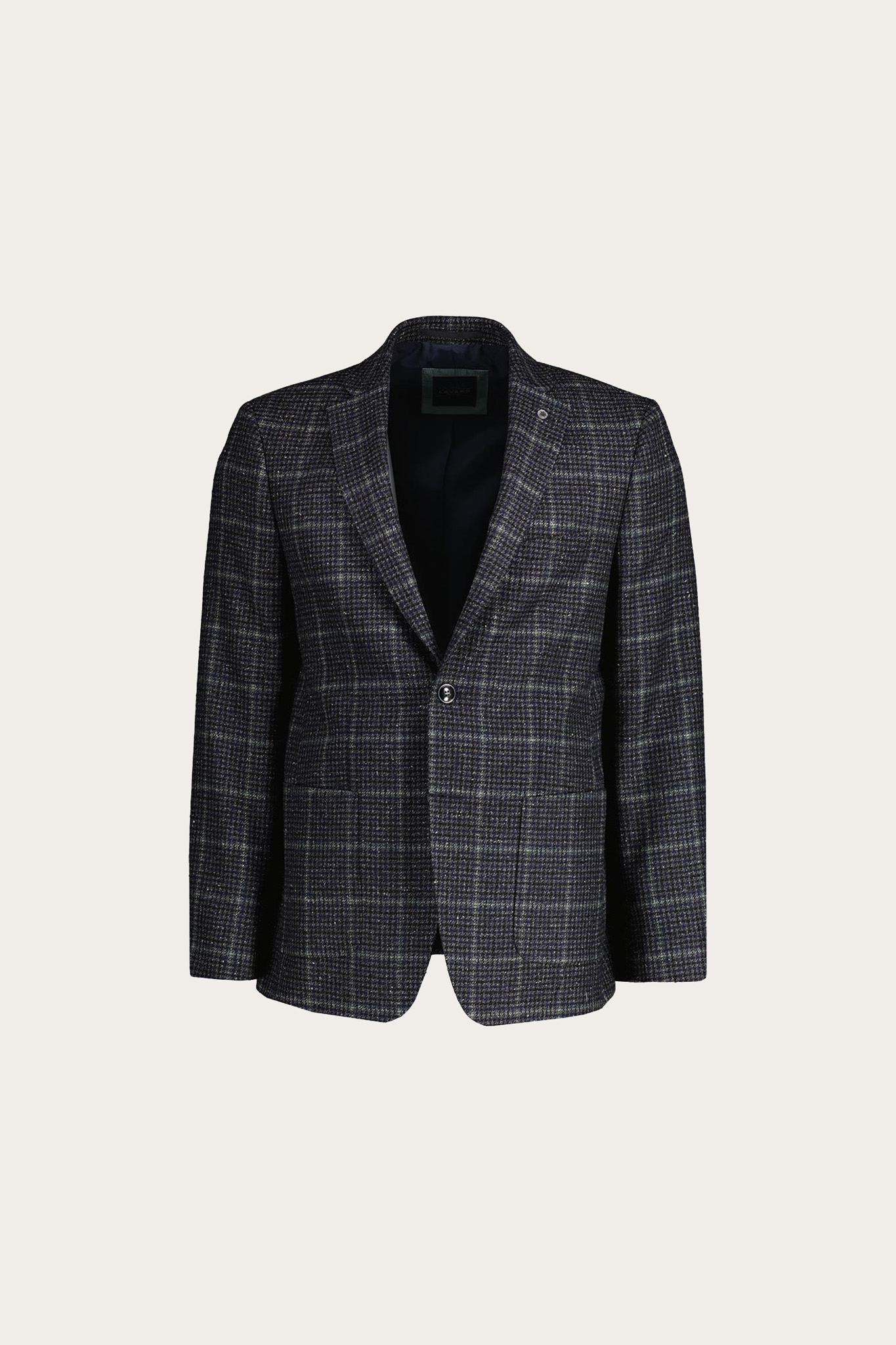 Męska jednorzędowa marynarka z wełną 45217