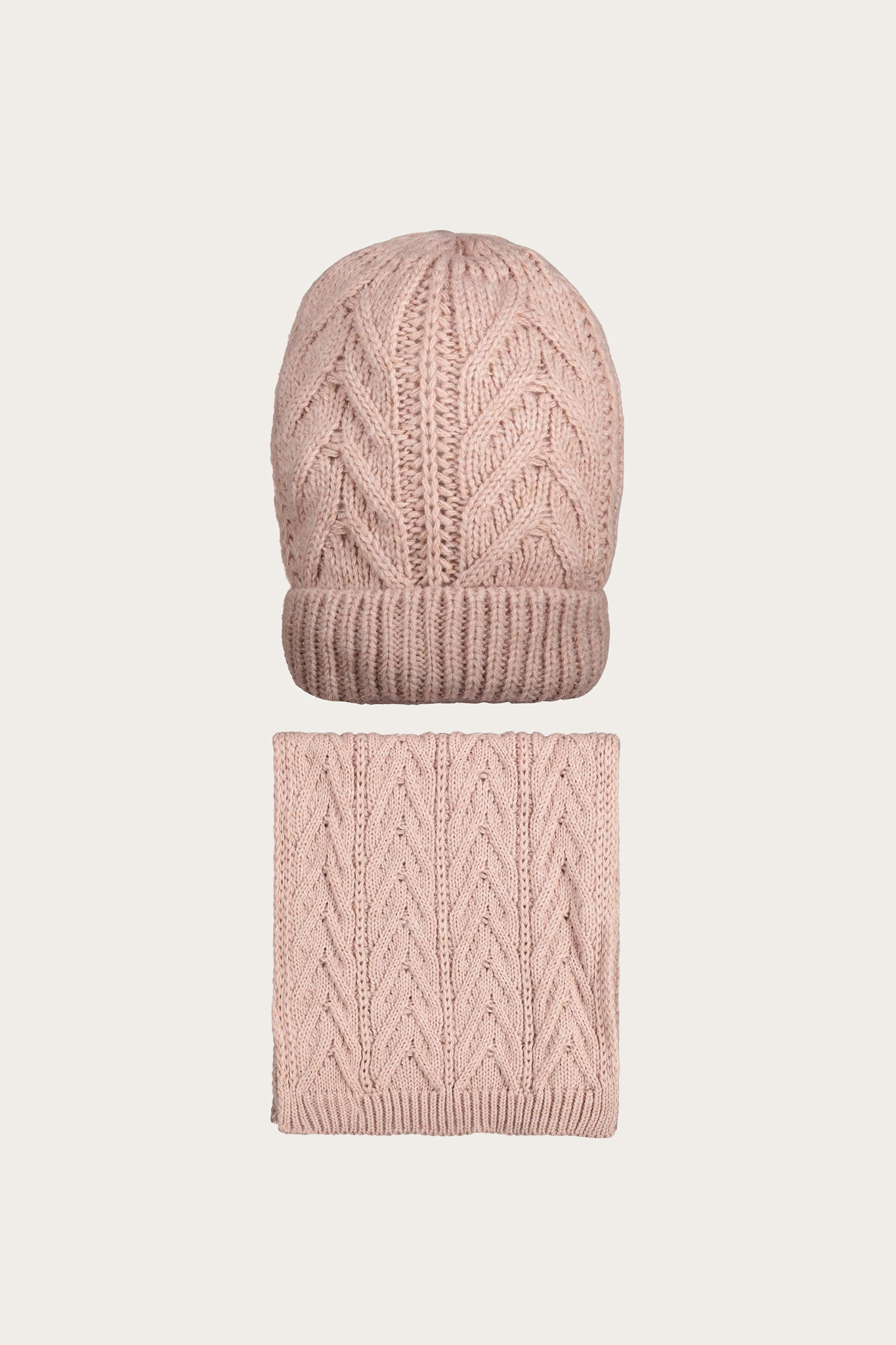 Zestaw czapka i szalik damski 86229